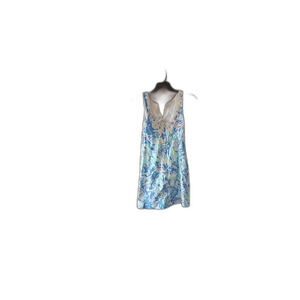 Lilly Pulitzer Gabby Shift Dress Sz 0 Mermaid Beach Sleeveless Summer Coastal